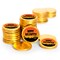 84 Pcs Halloween Candy Party Favors Chocolate Coins - Gold Foil - Happy Halloween